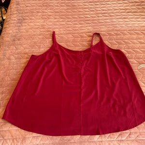 Loose fitting pull over spaghetti strapped summer top